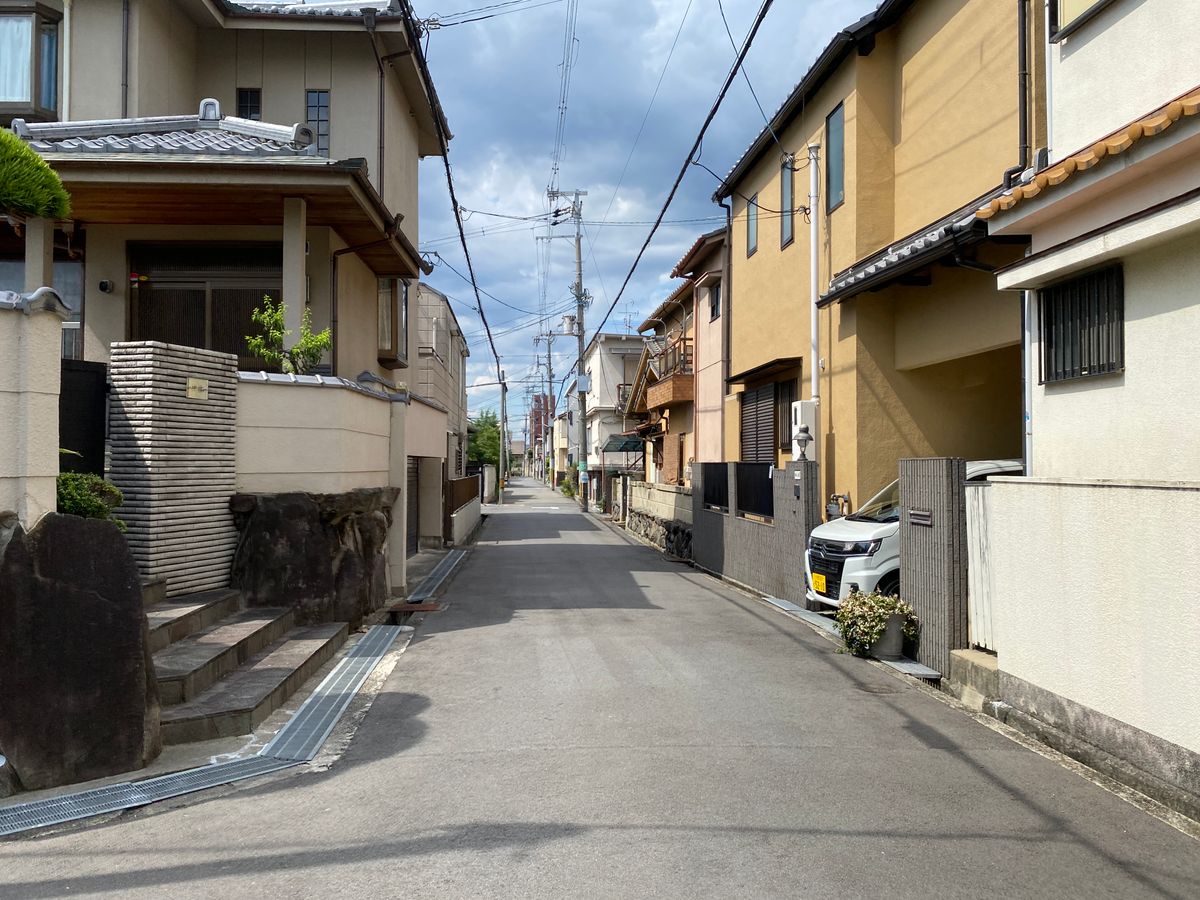 札幌近郊の住宅街の様子